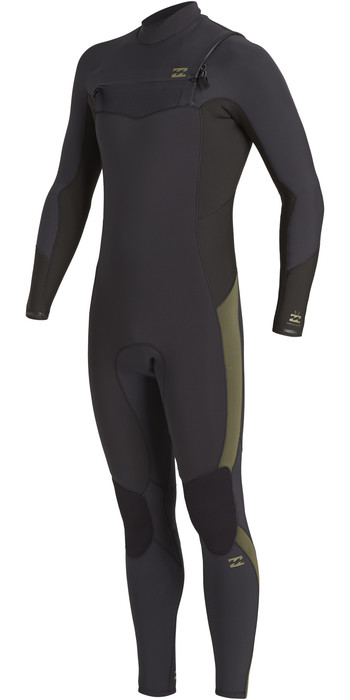 21 Billabong Mens Absolute 3 2mm Chest Zip Gbs Wetsuit U43m56 Antique Black Wetsuit Outlet