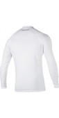 2021 Magic Marine Mens Cube Long Sleeve Rash Vest 180041 - White