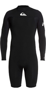 2021 Quiksilver Mens 2mm Syncro Back Zip Long Sleeve Shorty Wetsuit EQYW403013 - Black