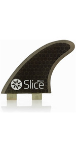 2020 Slice Ultralight Hex Core S5 FCS Compatible Surfboard Fins SLI-02F - Black