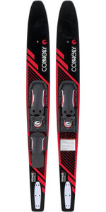 2021 Connelly Voyage Slide-Type Adjustable Combo Waterskis 61200312 - Black / Red
