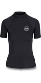 2020 Dakine Womens Flow Snug Fit Short Sleeve Rash Vest D10002332 - Black