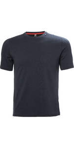 2021 Helly Hansen Mens Lifa Merino Lightweight T-Shirt 48101 - Navy