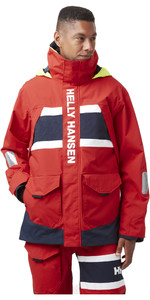 2021 Helly Hansen Mens Salt Coastal Jacket 30221 - Alert Red