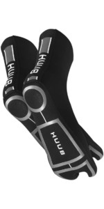 2021 Huub 3mm Wetsuit Swim Socks A2-SS - Black / Silver
