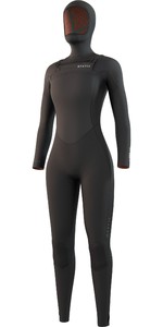 2021 Mystic Womens Gem 6/4/3mm Chest Zip Hooded Wetsuit 35000.220015 - Black