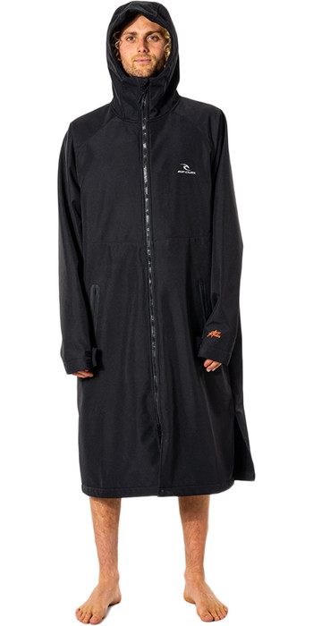 2021 Rip Curl Anti Series Hooded Water Resistant Change Robe / Poncho CTWBA9 - Black