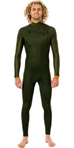 2021 Rip Curl Mens Dawn Patrol Eco 4/3mm Chest Zip Wetsuit WSM9WV - Green