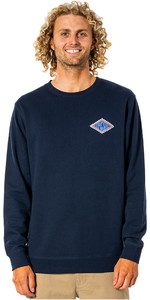 2021 Rip Curl Mens SWC Diamond Crew Long Sleeve T-shirt CFEFL9 - Navy