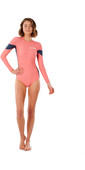 2021 Rip Curl Womens Golden State Long Sleeve Surf Suit WLU3FW - Hot Coral