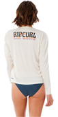 2021 Rip Curl Womens Golden State Long Sleeve Rash Vest WLY3CW - Bone