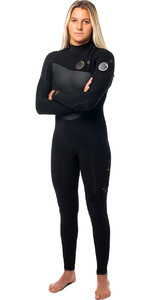 2021 Rip Curl Womens Flashbomb Heatseeker 4/3mm Zip Free Wetsuit WST5YW - Black