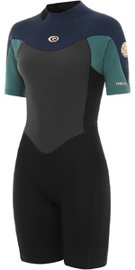 2022 Rip Curl Womens Omega 1.5mm Shorty Wetsuit WSP9QW - Green