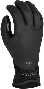 2021 Xcel Drylock 5mm 5 Finger Wetsuit Gloves XW21ACV59387 - Black