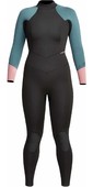 2021 Xcel Womens Axis 3/2mm Back Zip Wetsuit WN32AXG0 - Black / Tinfoil / Mesa Rose