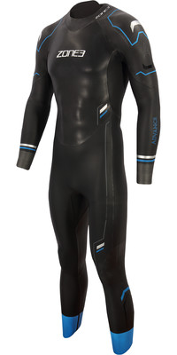 2023 Zone3 Mens Advance Swim Wetsuit WS21MADV - Black / Blue