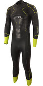2021 Zone3 Mens Vision 5mm Triathlon Wetsuit WS21MVIS - Black / Lime / Gunmetal