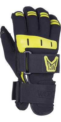 2024 HO Sports Mens World Cup Wakeboarding Gloves 8620501 - Black / Yellow
