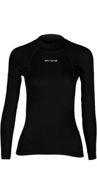 2023 Orca Womens Neoprene Long Sleeve Base Layer T-Shirt MAZ4TT01 - Black