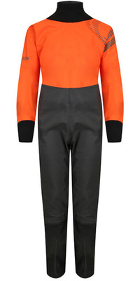 2023 Typhoon Junior Rhossilli Back Zip Drysuit 100196 - Orange / Graphite