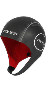 2022 Zone 3 Heat-Tech Wetsuit Cap NA21UHTC116 - Black / Silver / Red
