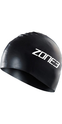 2023 Zone3 Silicone Swim Cap SA18SCAP - Black