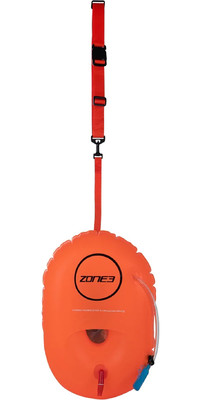 2023 Zone3 Swim Safety Buoy  w /   Hydration Control SA18SBHY113 - Hi-Vis Orange