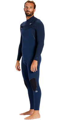 2023 Billabong Mens Furnace Comp 4/3mm Chest Zip Wetsuit ABYW100179 - Dark Slate