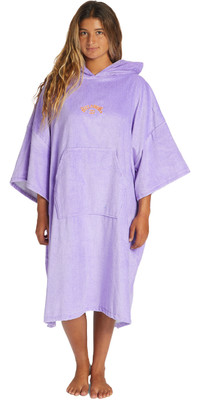 2023 Billabong Womens Hooded Towel Change Robe / Poncho ABJAA00169 - Lilac Breeze