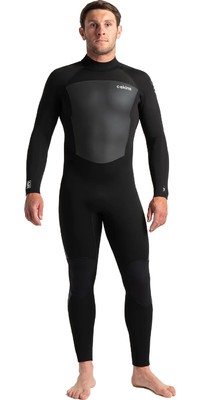 2024 C-Skins Mens Legend 5/4/3mm Back Zip Wetsuit C-LE54MBZ - Black / Anthracite