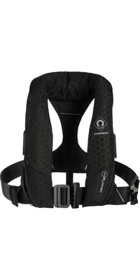 2024 Crewsaver Crewfit+ 180N ISO Single Automatic Lifejacket With Harness 9735BKAP - Black