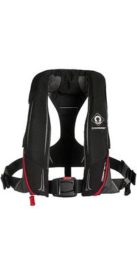 2024 Crewsaver Crewfit 180N Pro 180 Automatic Harness Lifejacket 9725BRA - Red / Black