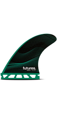 2023 Futures F6 Legacy Series Honeycomb Tri Medium Surfboard Fins FHCF6 - Green