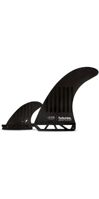 2023 Futures Hayden Shapes Alpha 2+1 Surfboard Fins FAHS7 - Black