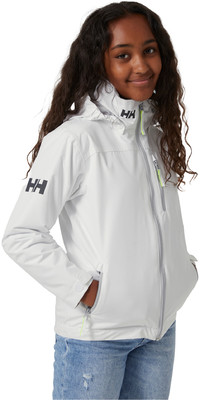 2023 Helly Hansen Junior Crew Midlayer Jacket 41637 - White