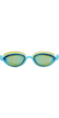 2023 Huub Pinnacle Air Seal Swim Goggles A2-PINN - Aqua / Fluo Yellow