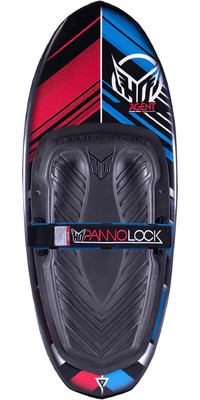 2023 HO Sports Agent Kneeboard with Powerlock Strap H23AGE - Black / Red / Blue
