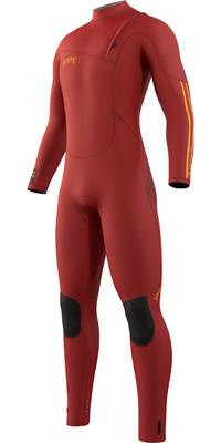 2023 Mystic Mens The One 4/3mm GBS Zipfree Wetsuit 35000.230121 - Red