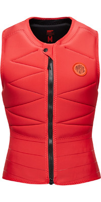 2023 Mystic Womens Ruby Front Zip Impact Vest 35005.230230 - Sunset Red