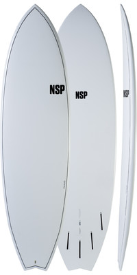 2023 NSP Elements HDT Fish Surfboard NEFS09 - White