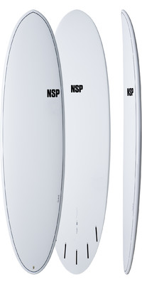 2023 NSP Elements HDT Fun Surfboard NEFN09 - White