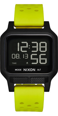 2023 Nixon Heat Surf Watch A1320 - Citron / Black
