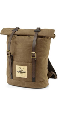2023 Northcore Waxed Canvas Back Pack NOCO118 - Chocolate