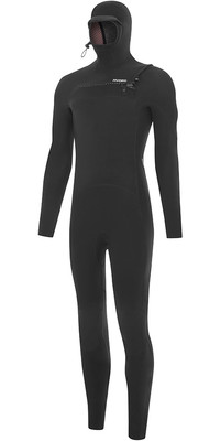 2023 Nyord Mens Furno Ultra Plus 6/5/4mm Hooded Chest Zip Wetsuit FUPM54002 - Black