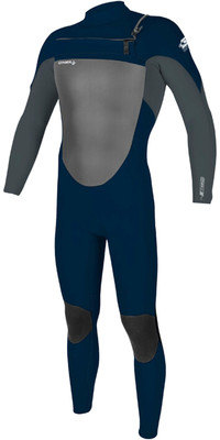 2024 O'Neill Mens Epic 4/3mm Chest Zip GBS Wetsuit 5354 - Abyss / Gunmetal