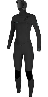 2023 O'Neill Womens Epic 6/5/4mm Chest Zip GBS Hooded Wetsuit 5378 - Black