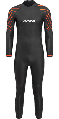 2024 Orca Mens Vitalis Thermal Back Zip Open Water Swim Wetsuit NN2U - Black