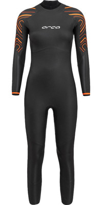 2024 Orca Womens Vitalis Thermal Back Zip Open Water Swim Wetsuit NN6U4801 - Black