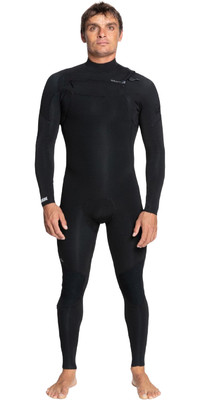 2023 Quiksilver Mens Everyday Sessions 4/3mm GBS Chest Zip Wetsuit EQYW103201 - Black