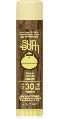2023 Sun Bum Original 30 SPF Sunscreen CocoBalm Lip Balm 4.25g SB338796 - Banana